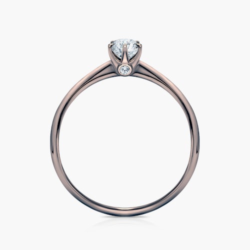 Pierścionek zaręczynowy The Journey: czarne złoto, diament